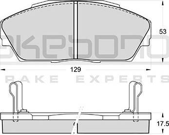 Akebono AN-230WK - Kit pastiglie freno, Freno a disco autozon.pro