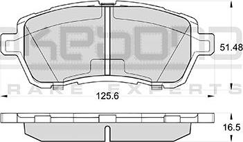 Akebono AN-753WKE - Kit pastiglie freno, Freno a disco autozon.pro