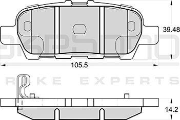 Akebono AN-768WKE - Kit pastiglie freno, Freno a disco autozon.pro