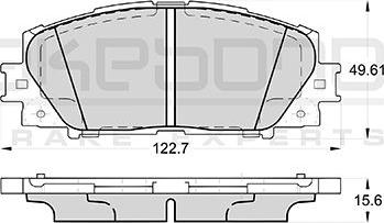 ATE 605768 - Kit pastiglie freno, Freno a disco autozon.pro