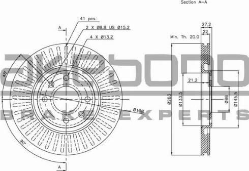 Akebono BN-0995 - Discofreno autozon.pro