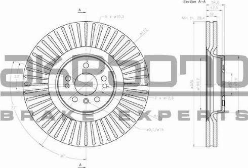 Akebono BN-0959 - Discofreno autozon.pro