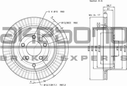 Akebono BN-0969 - Discofreno autozon.pro