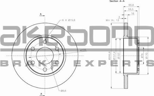 Akebono BN-0909 - Discofreno autozon.pro