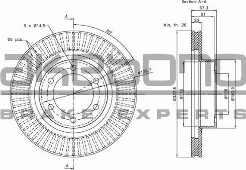 Akebono BN-0989E - Discofreno autozon.pro