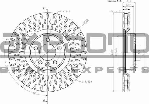 Akebono BN-0986 - Discofreno autozon.pro