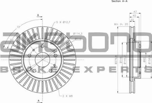 Akebono BN-0492 - Discofreno autozon.pro