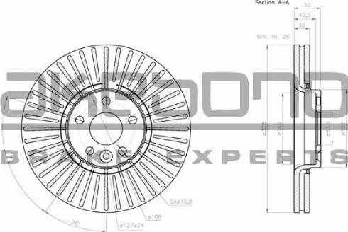 Akebono BN-0443 - Discofreno autozon.pro