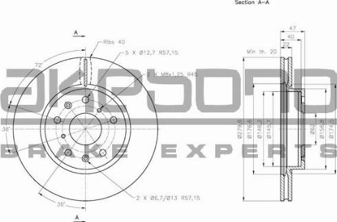 Akebono BN-0409 - Discofreno autozon.pro