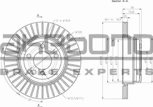 Akebono BN-0411 - Discofreno autozon.pro