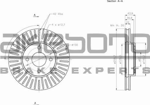 Akebono BN-0417 - Discofreno autozon.pro