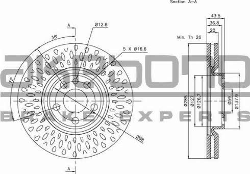 Akebono BN-0486 - Discofreno autozon.pro