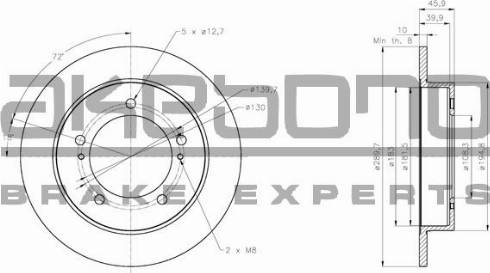 Akebono BN-0433 - Discofreno autozon.pro