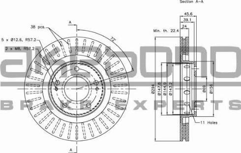 Akebono BN-0437 - Discofreno autozon.pro