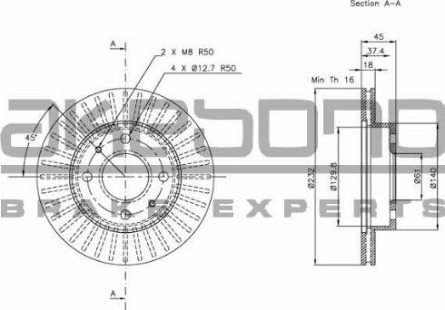 Akebono BN-0475 - Discofreno autozon.pro