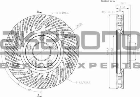 Akebono BN-0471 - Discofreno autozon.pro