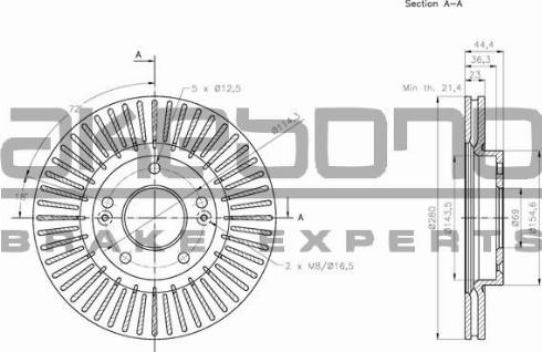 Akebono BN-0477 - Discofreno autozon.pro