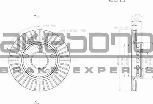 Akebono BN-0594 - Discofreno autozon.pro