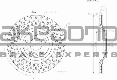 Akebono BN-0544 - Discofreno autozon.pro