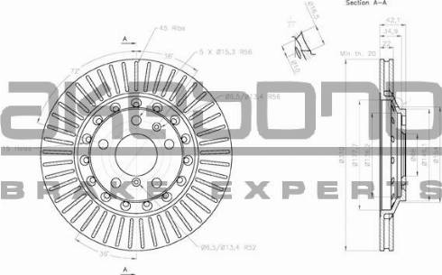 Akebono BN-0567 - Discofreno autozon.pro