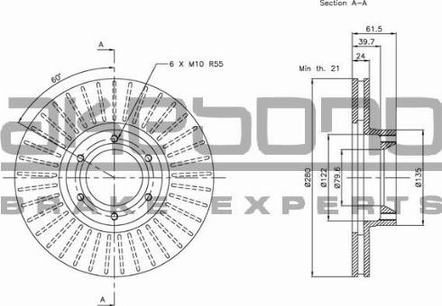 Akebono BN-0505 - Discofreno autozon.pro