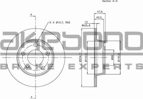 Akebono BN-0508 - Discofreno autozon.pro