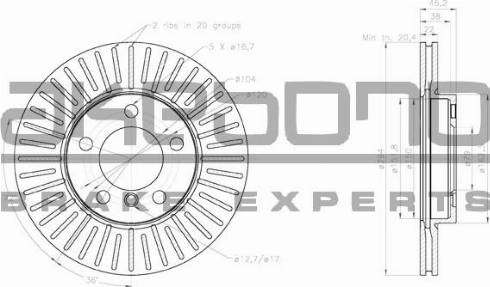 Akebono BN-0581 - Discofreno autozon.pro