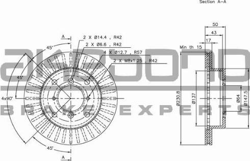 Akebono BN-0531 - Discofreno autozon.pro