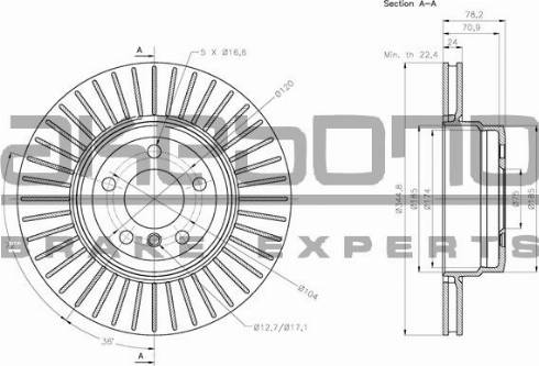 Akebono BN-0528 - Discofreno autozon.pro