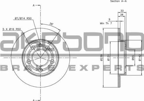 Akebono BN-0527 - Discofreno autozon.pro