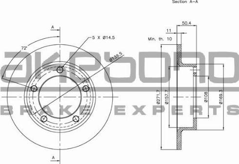 Akebono BN-0699 - Discofreno autozon.pro