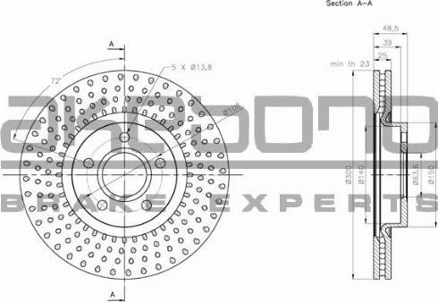 Akebono BN-0665 - Discofreno autozon.pro