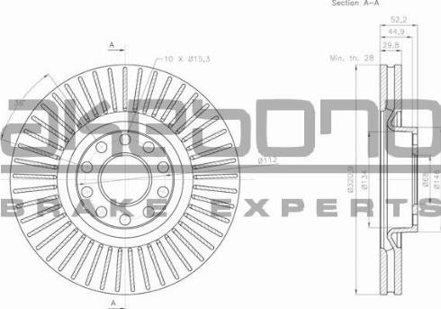 Akebono BN-0602 - Discofreno autozon.pro