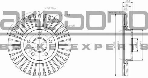 Akebono BN-0610 - Discofreno autozon.pro