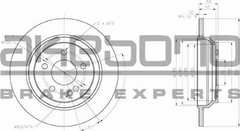 Akebono BN-0683 - Discofreno autozon.pro