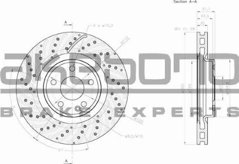 Akebono BN-0638 - Discofreno autozon.pro