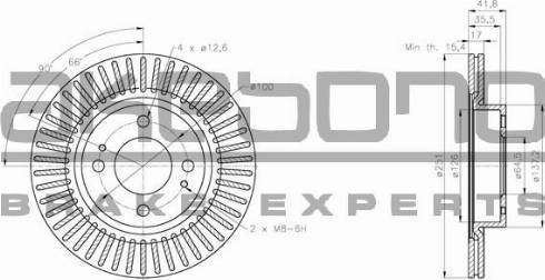 Akebono BN-0629 - Discofreno autozon.pro