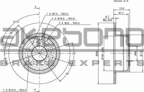 Akebono BN-0620 - Discofreno autozon.pro