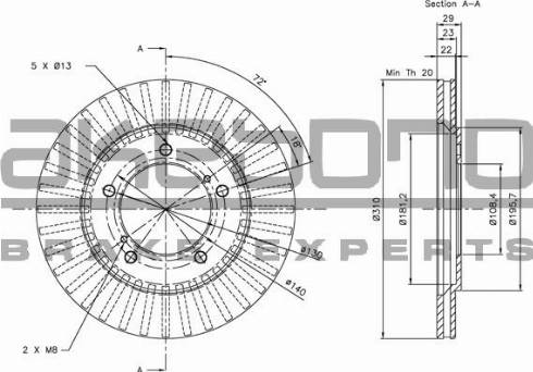 Akebono BN-0679 - Discofreno autozon.pro