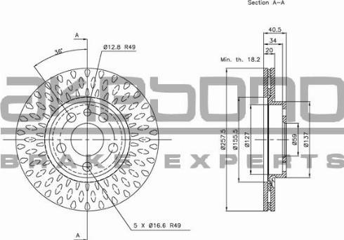 Akebono BN-0674 - Discofreno autozon.pro