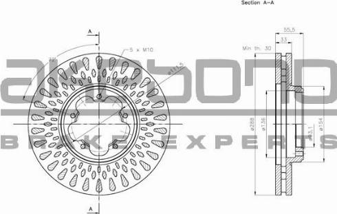 Akebono BN-0676 - Discofreno autozon.pro