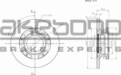 Akebono BN-0677 - Discofreno autozon.pro