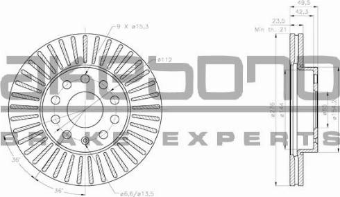 Akebono BN-0091 - Discofreno autozon.pro