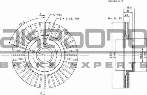 Akebono BN-0040 - Discofreno autozon.pro