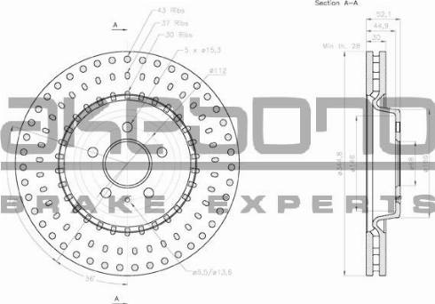 Akebono BN-0054 - Discofreno autozon.pro