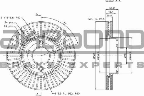 Akebono BN-0055 - Discofreno autozon.pro