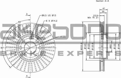 Akebono BN-0058E - Discofreno autozon.pro