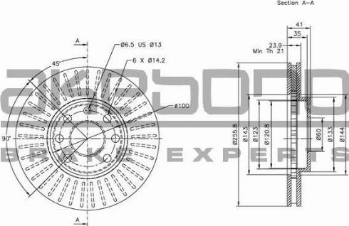 Akebono BN-0058 - Discofreno autozon.pro