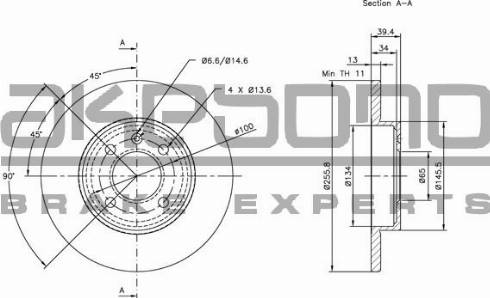 Akebono BN-0053 - Discofreno autozon.pro