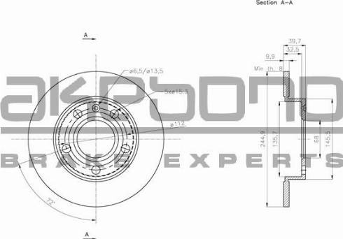 Akebono BN-0064 - Discofreno autozon.pro